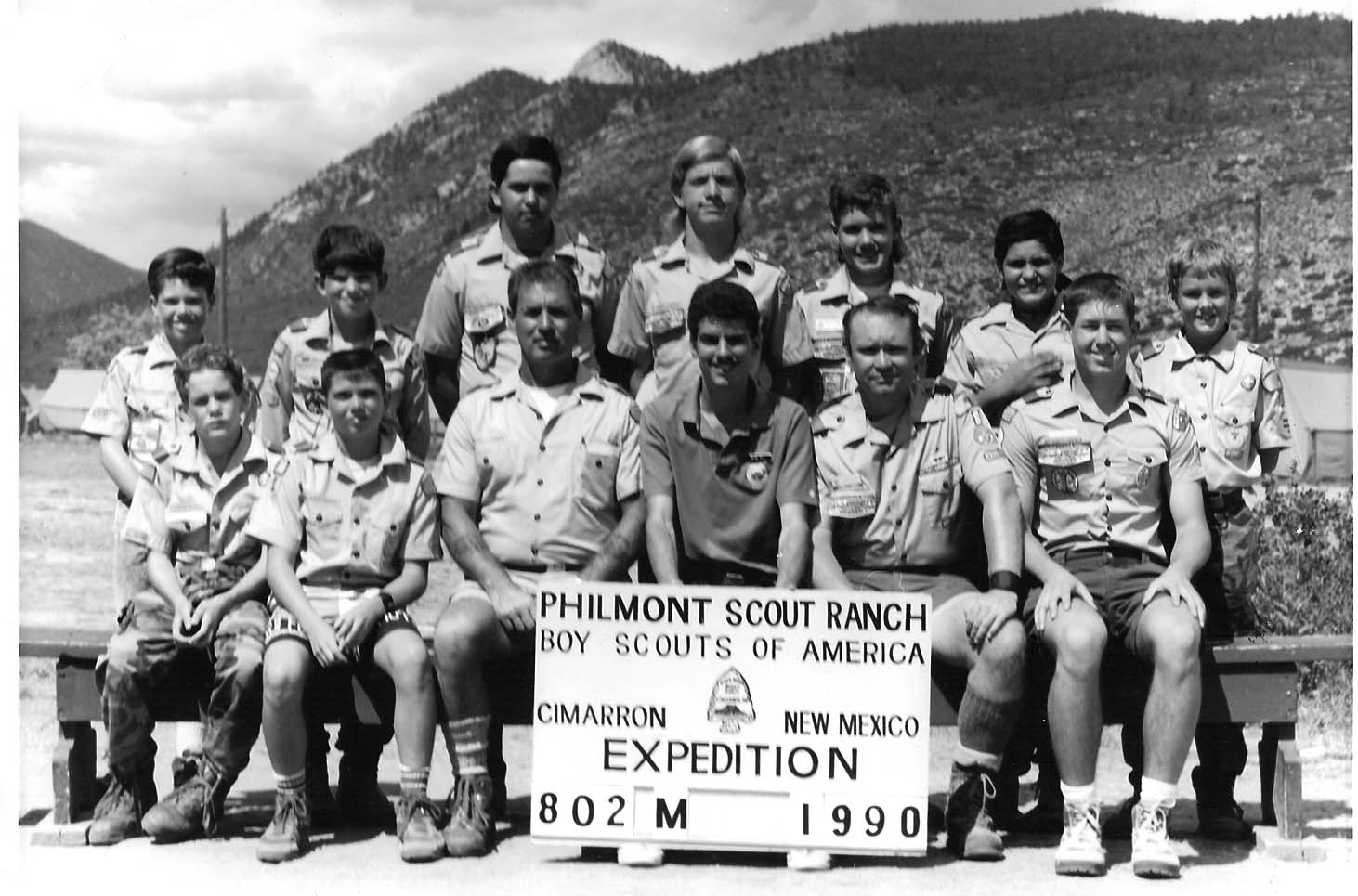 Yucaipa Troop 8 at Philmont, 1990